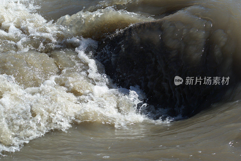 湍流流动的河流