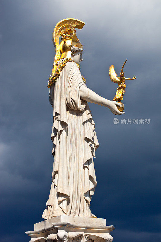 奥地利维也纳的雅典娜雕像