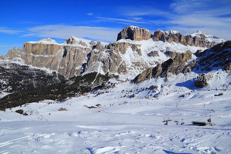 罗德拉滑雪场，Dolomites