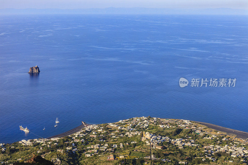 斯特龙博利海岸线，风沙群岛，西西里岛