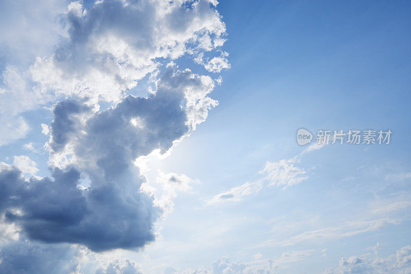 浅蓝色的天空