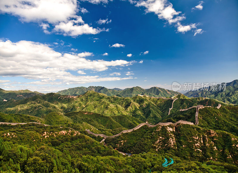 夏天的八达岭长城，北京