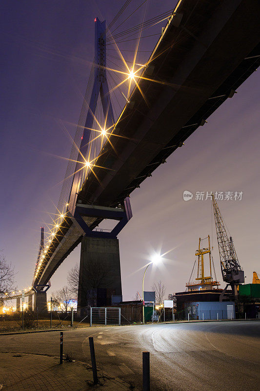 汉堡，港口的桥梁和工业