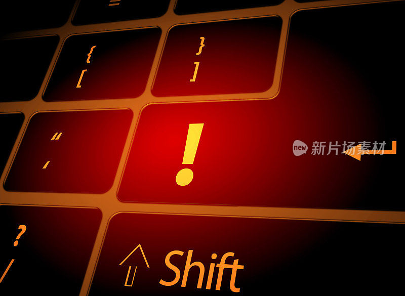 电脑键盘上的警报按钮