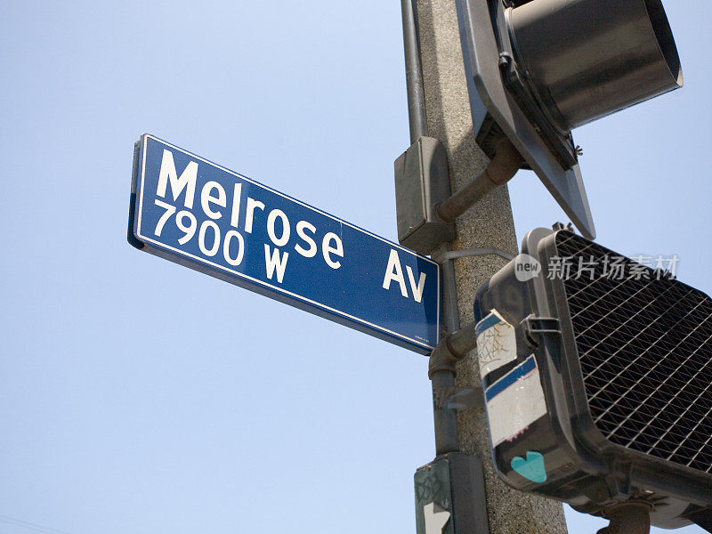 洛杉矶梅尔罗斯街标志