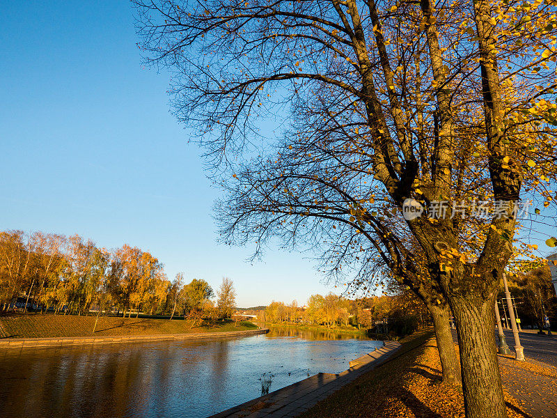 立陶宛维尔纽斯的Neris河