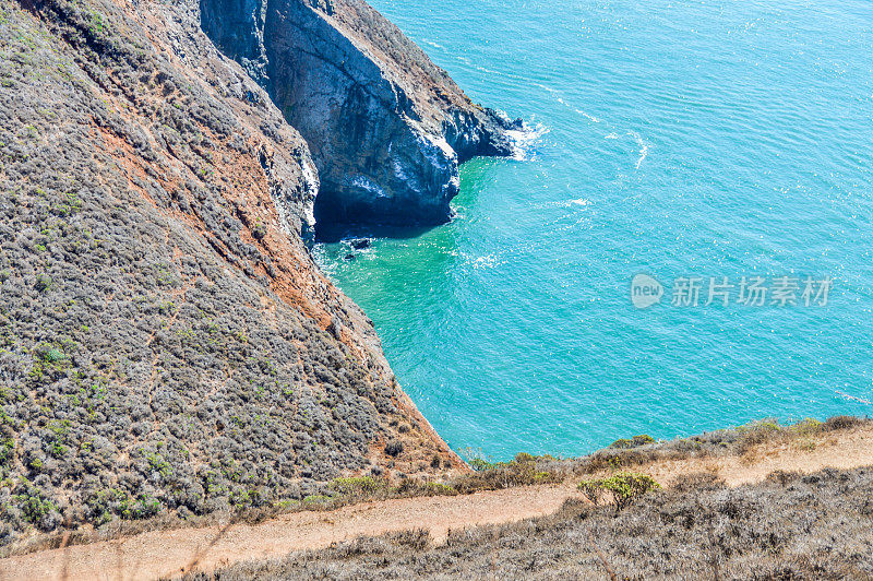 沿着1号公路美丽的加州海岸