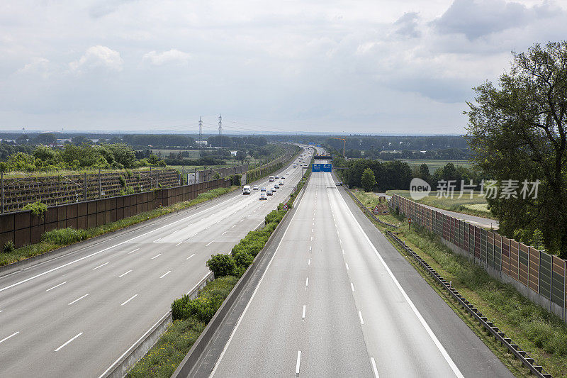 空的德国高速公路