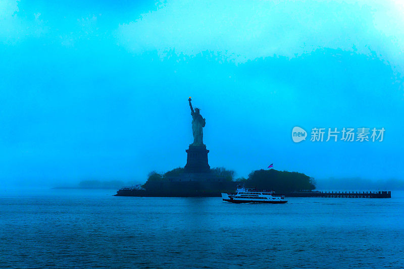 曼哈顿的自由女神像