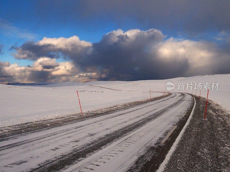 北极雪路