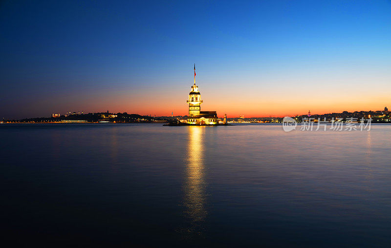 少女Tower-Maiden的Tower-Istanbul-Turkey