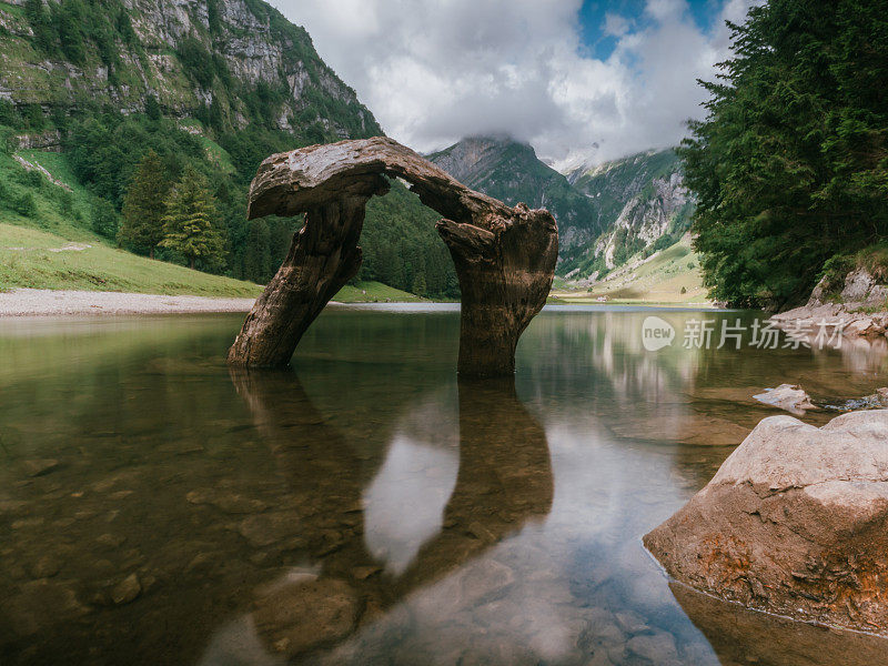 长期暴露在阿彭策尔高山湖泊