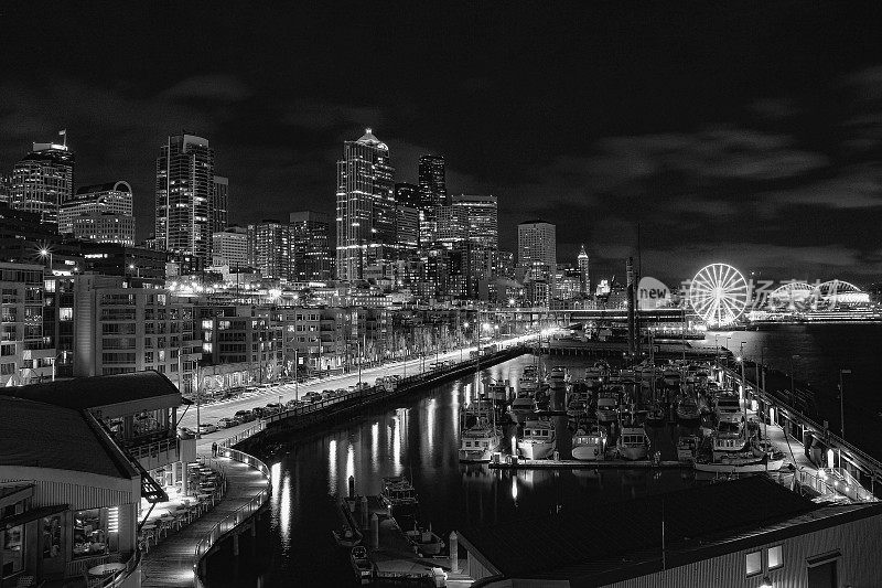 西雅图的夜景