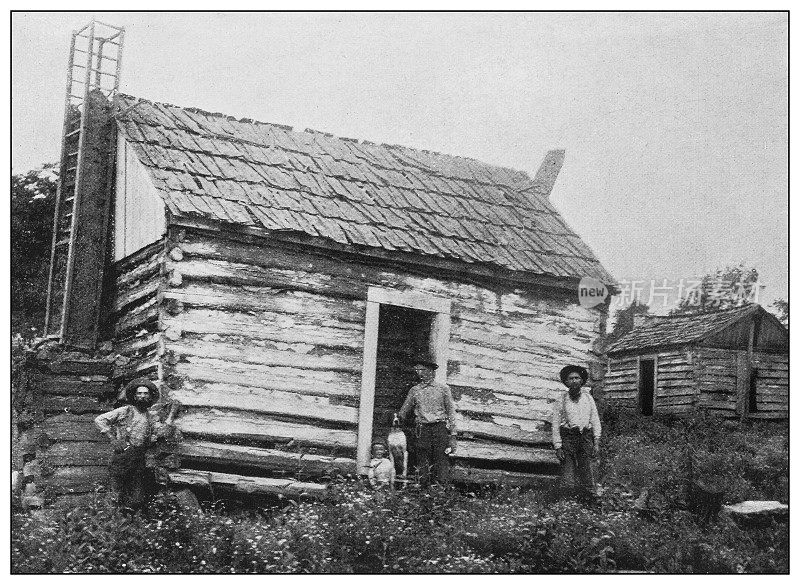 美国古董黑白照片:老斯科舍，密苏里州