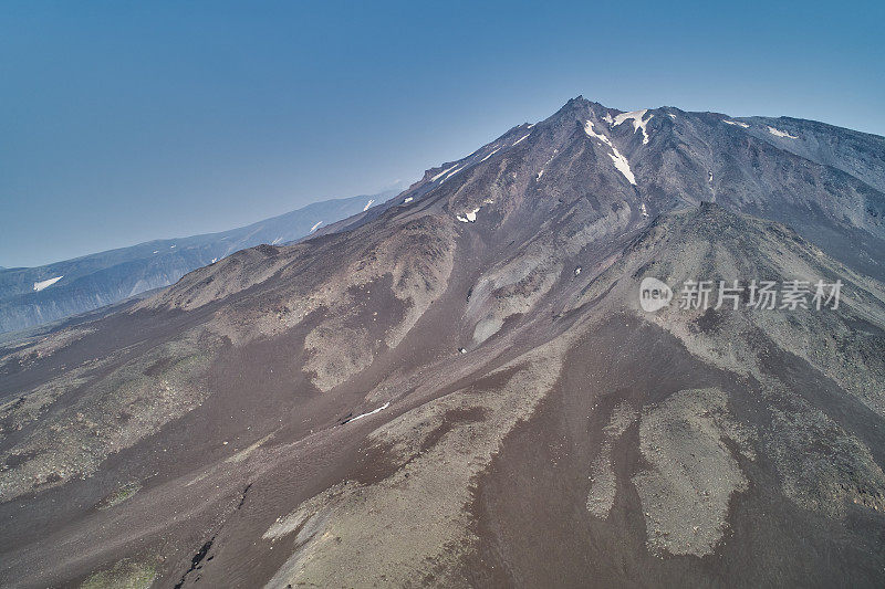 科兹尔斯基火山航拍。