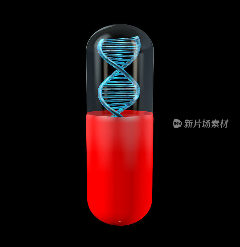 带有DNA分子结构的医用胶囊