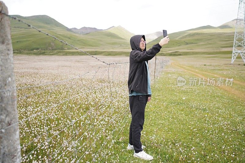 中国西藏美丽的花海