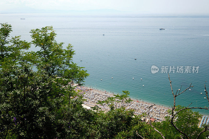 阿马尔菲海岸的海滩