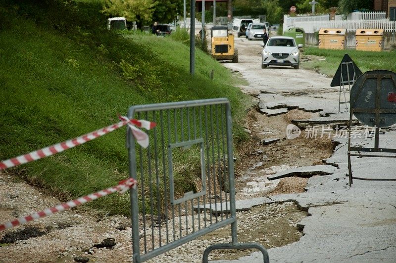 意大利遭受洪水破坏