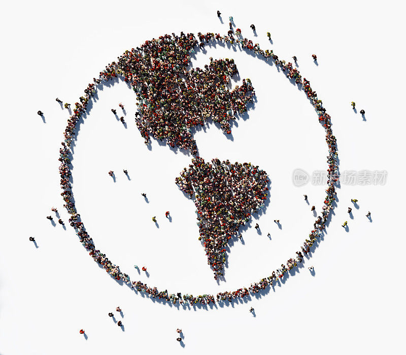 人类群体构成世界符号:人口与社交媒体概念