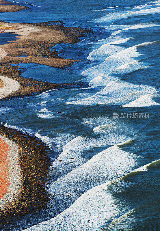 下面的海岸线