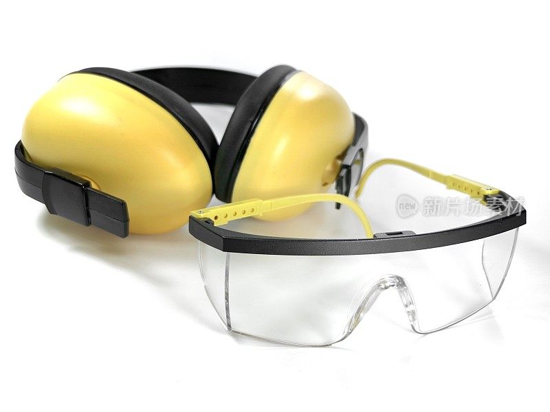 安全护目镜和耳朵保护