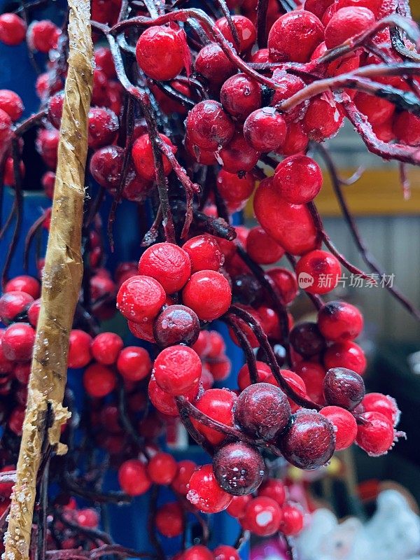 圣诞装饰品，红莓