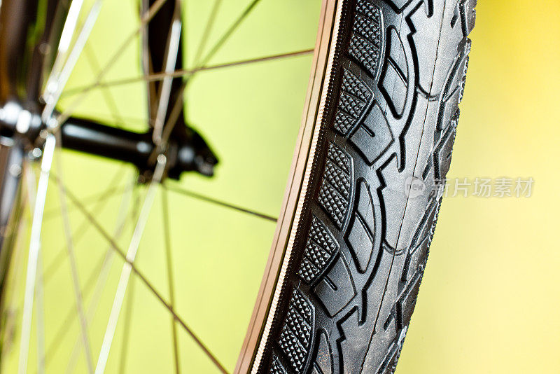 新自行车橡胶轮胎细节