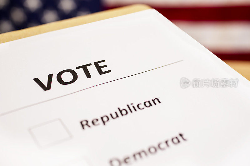 投票给有美国国旗的政党。