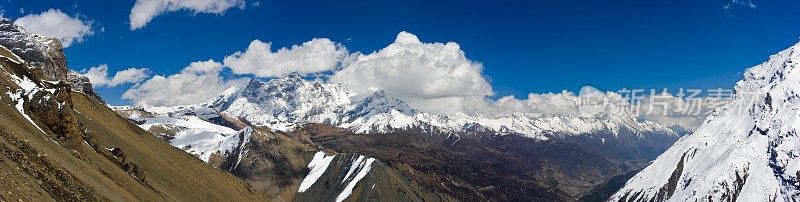 Manaslu。安纳普尔纳峰电路。尼泊尔的动机。