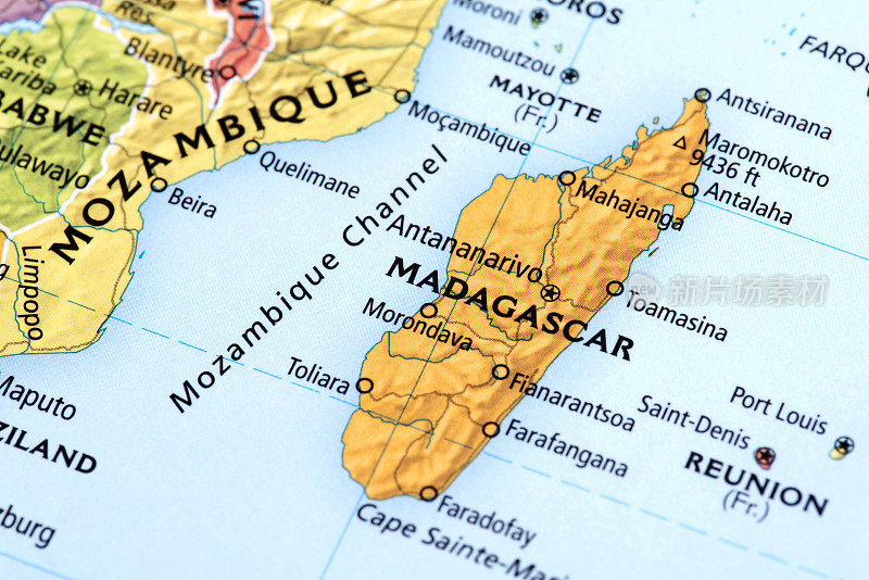 马达加斯加的地图