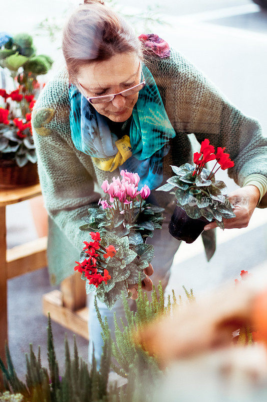 花店女人肖像