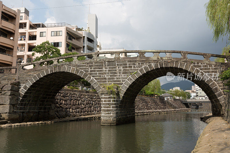 日本长崎中岛河上的美根大桥