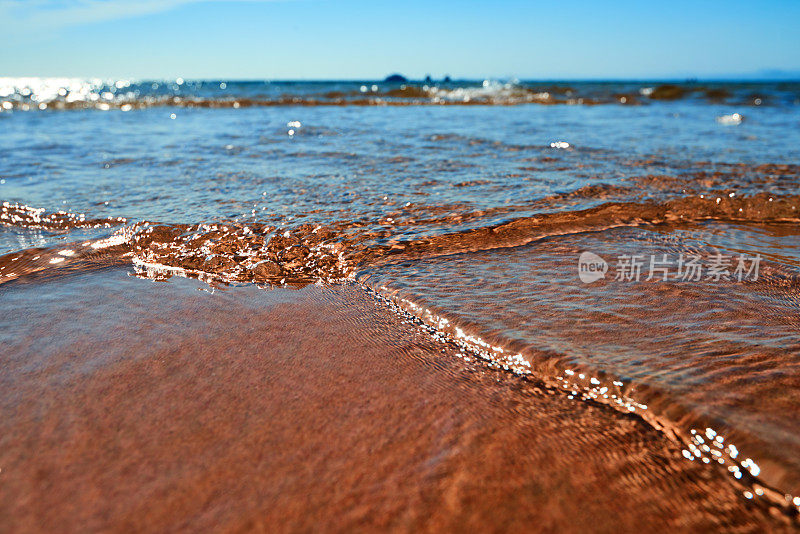 夏天波背景