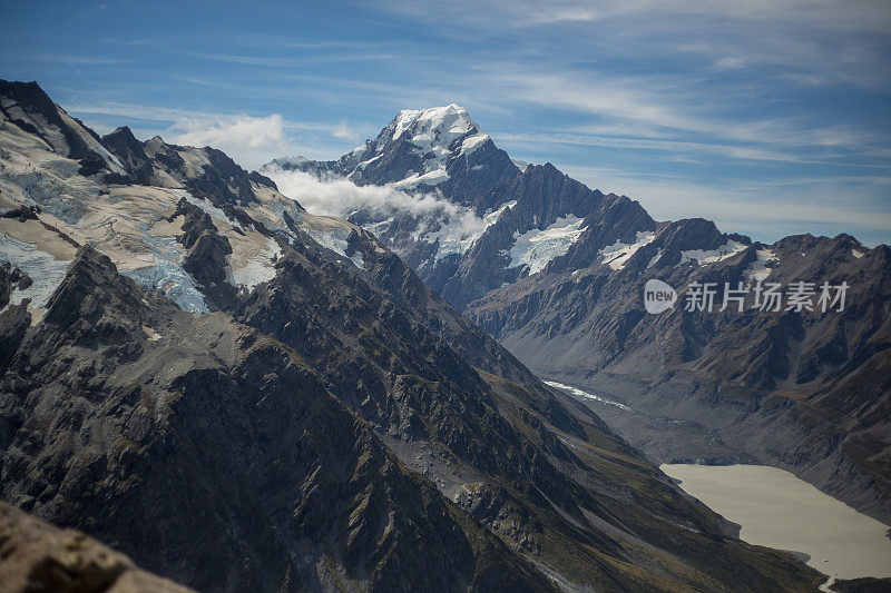 夏日的库克山，新西兰