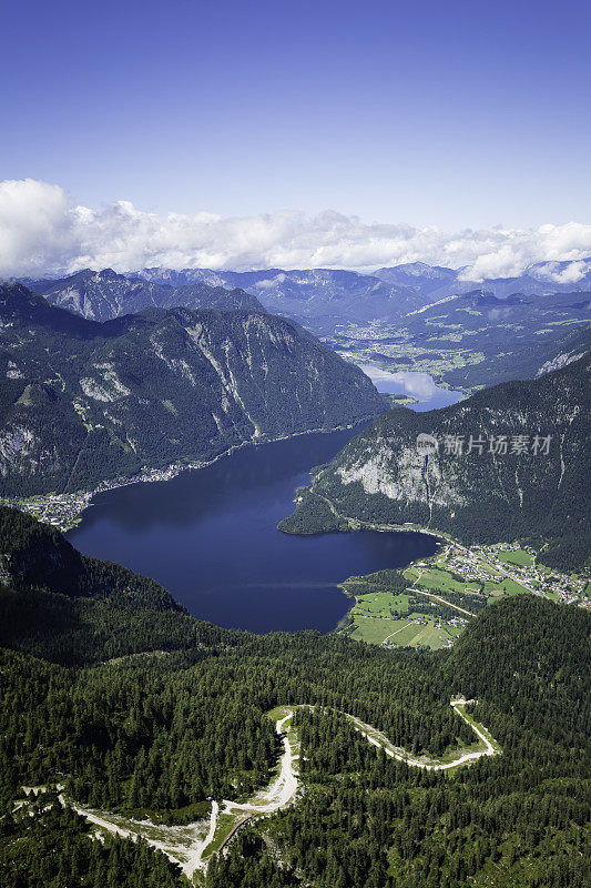 山湖全景