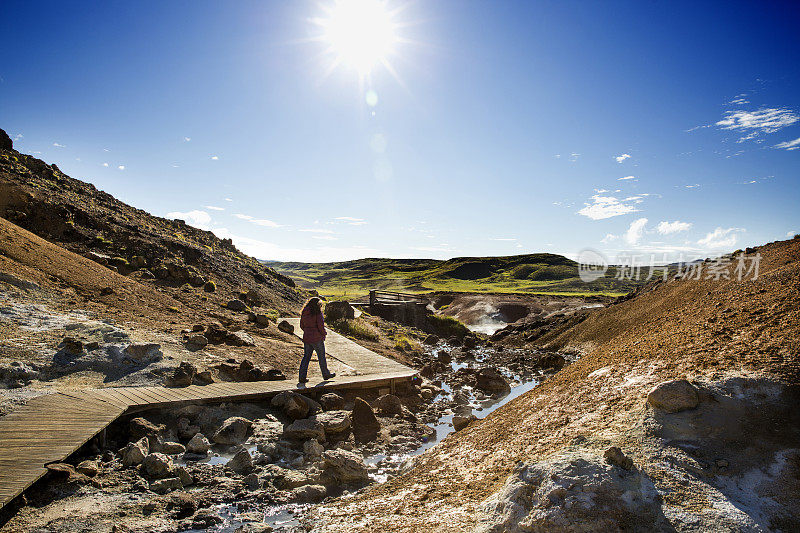 冰岛:Krysuvik的Seltun地热区