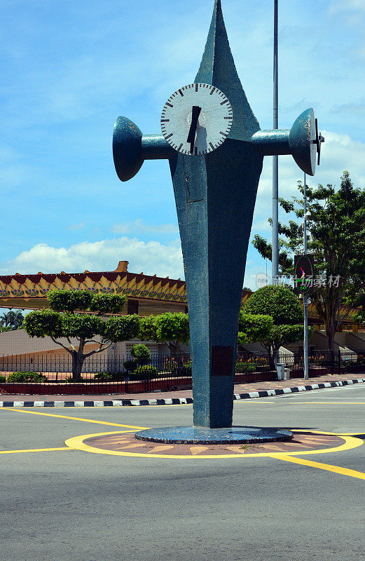 文莱达鲁萨兰国斯里巴加湾:公共时钟