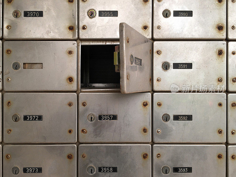 已打开的邮政信箱