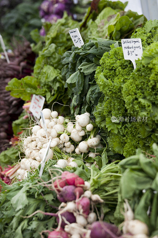 农贸市场新鲜农产品和蔬菜