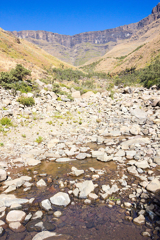 莱索托东部高地的萨尼山口