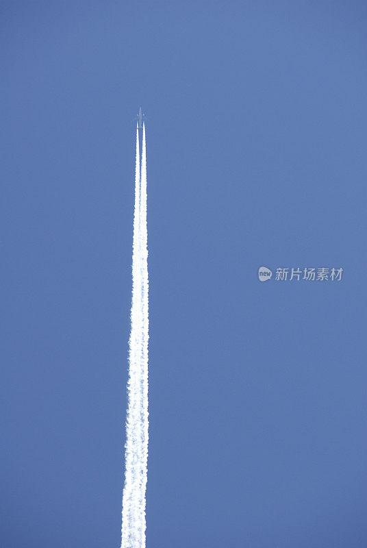 喷气式飞机在天空中