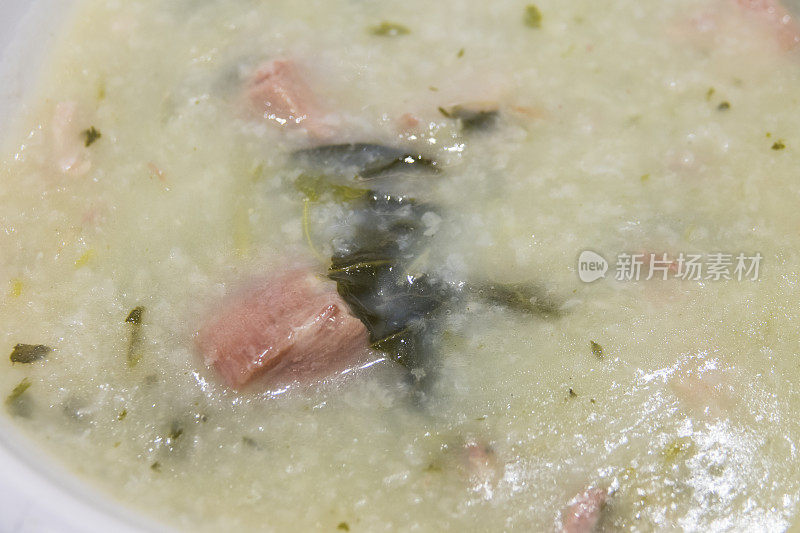 香港食物-干白菜猪骨粥