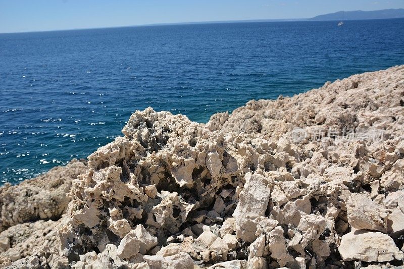 岩石在克罗地亚