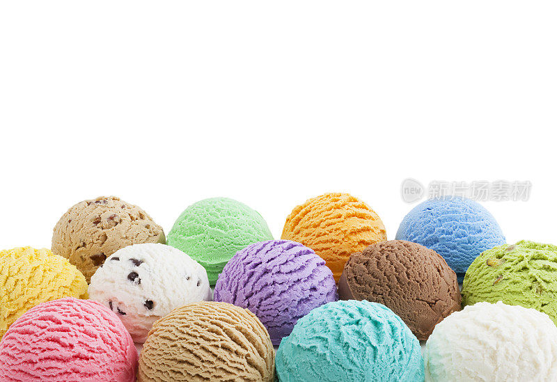彩色冰淇淋边框