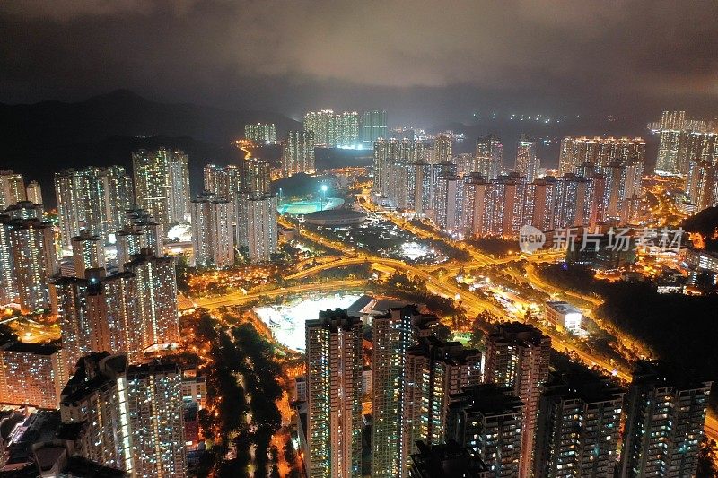 从无人机拍摄的香港将军澳私人房屋
