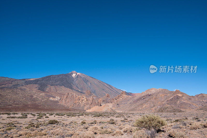 壮丽的景观从帕拉多德加拿大德尔泰德，特内里费，加那利群岛，西班牙-股票照片