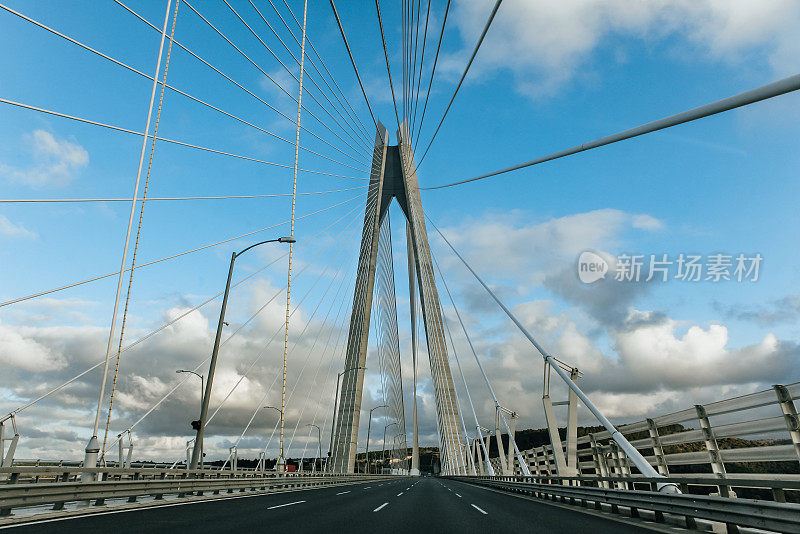 斜拉桥，悬索桥视图。
