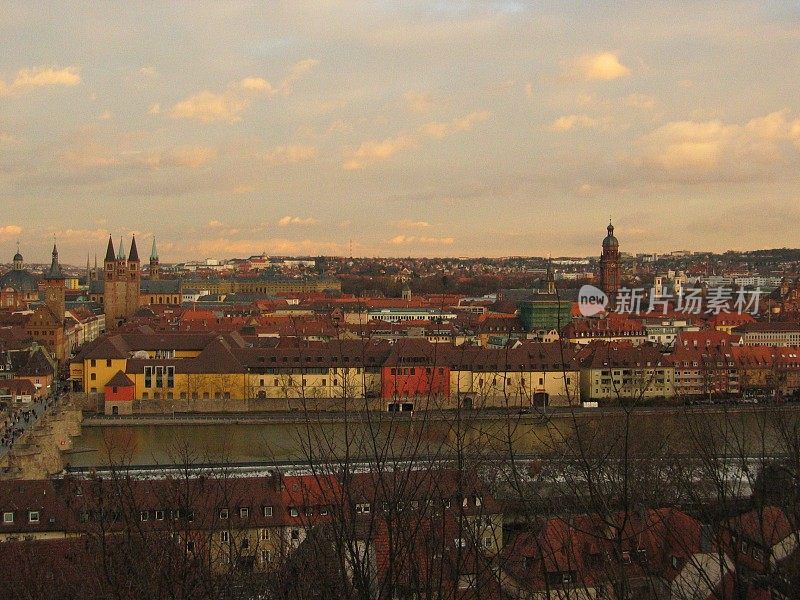 德国巴伐利亚Franconia历史名城Würzburg