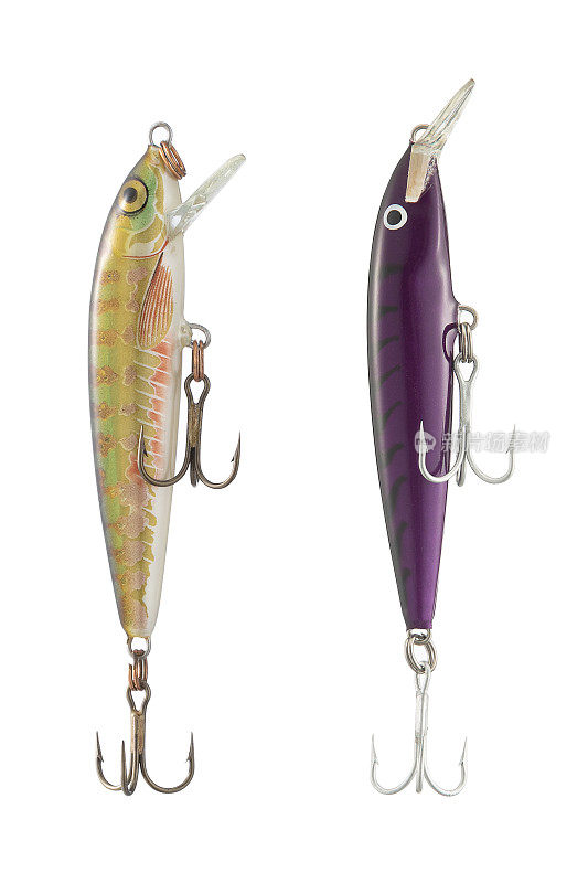 漂浮在白色的rapala